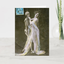 Red de laatste dans voor mij feestdagen kaart