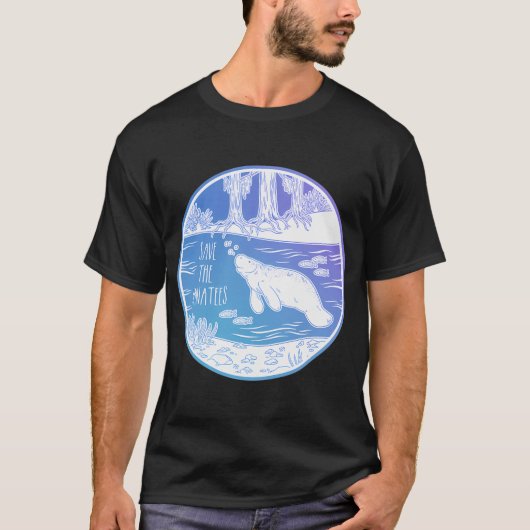 Red de lamantijnen! t-shirt (Voorkant)