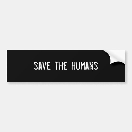 red de mensen bumpersticker (Voorkant)