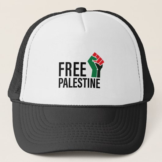 Red de mensheid, bevrijd Palestina, Trucker Pet (Voorkant)