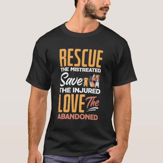 Red de mishandelde Save the Gewonde Liefde Redding T-shirt (Voorkant)