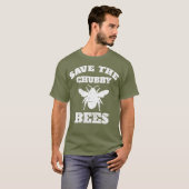 Red de mollige bijen - Funny Bumblebee Insect T-shirt (Voorkant volledig)