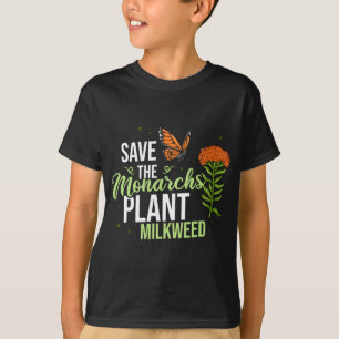 Red de Monarch Butterfly Milkweed T-shirt
