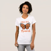 Red de monarch vlinder liefhebber t-shirt (Voorkant volledig)