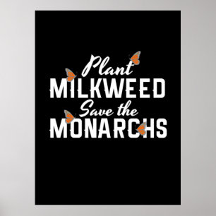 Red de Monarch Vlinders Vlinder Poster