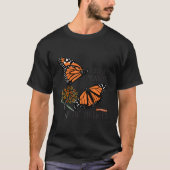 Red de monarchen Plant sommige zijdebloem vlinder T-shirt (Voorkant)