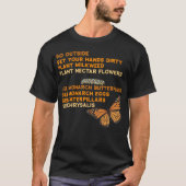 Red de Monarchvlinder T-shirt (Voorkant)