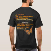 Red de Monarchvlinder T-shirt (Achterkant)