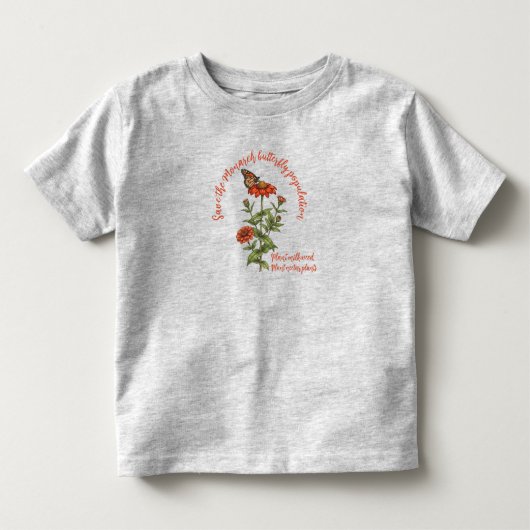 Red de Monarchvlinderpopulatie Kinder Shirts (Voorkant)