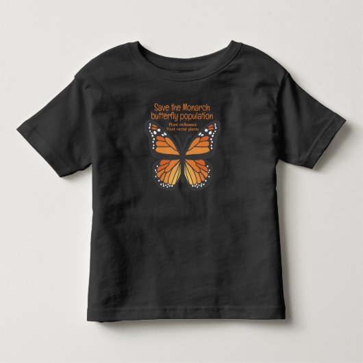 Red de Monarchvlinderpopulatie Kinder Shirts (Voorkant)