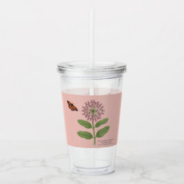 Red de monarchvlinderpopulatie op Moederdag Acryl Drinkbeker