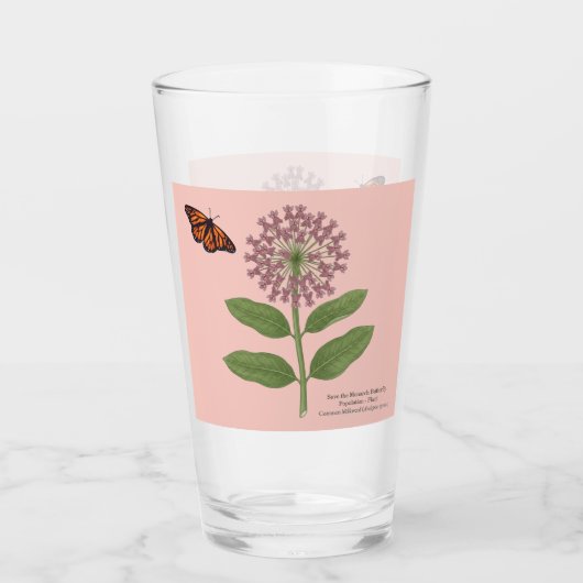 Red de monarchvlinderpopulatie op Moederdag Glas (Voorkant)
