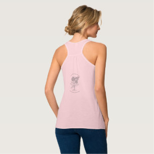 Red de monarchvlinderpopulatie tanktop