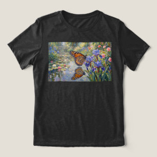 Red de monarchvlinderpopulatie Tri-Blend shirt