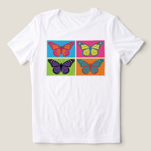 Red de monarchvlinderpopulatie Tri-Blend shirt (Design voorkant)