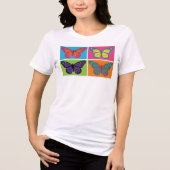 Red de monarchvlinderpopulatie Tri-Blend shirt (Voorkant)
