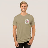 Red de Monarchvlinders Tri-Blend Shirt (Voorkant volledig)
