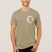Red de Monarchvlinders Tri-Blend Shirt (Voorkant)