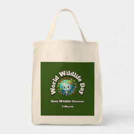 Red de natuur. Wereld Natuur Dag Tote Bag