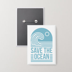 Red de oceaan activist quotes esthetisch button