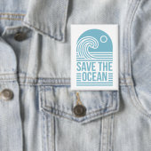 Red de oceaan activist quotes esthetisch button (Insitu)