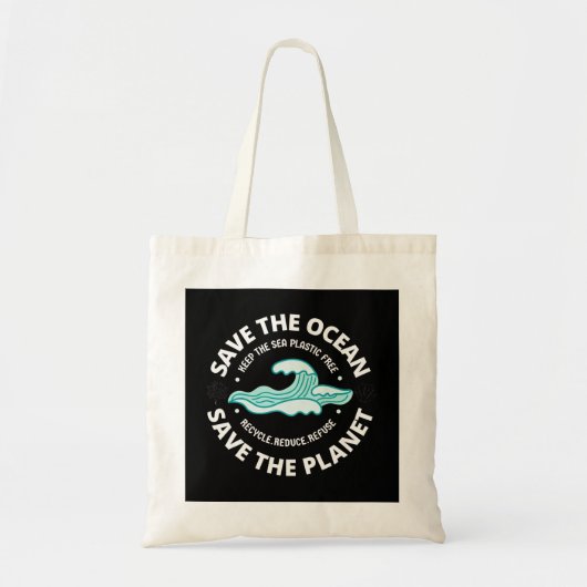 red de oceaan red de planeet tote bag (Voorkant)