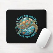 Red de oceaan Red de Schattigee Zee schildpad Muismat (Met muis)