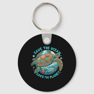 Red de oceaan Red de Schattigee Zee schildpad Sleutelhanger