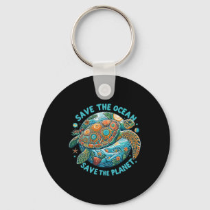 Red de oceaan Red de Schattigee Zee schildpad Sleutelhanger