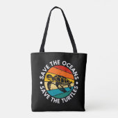 Red De Oceanen Red De Schildpadden Tote Bag (Achterkant)