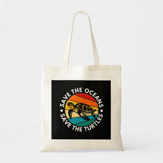 Red De Oceanen Red De Schildpadden Tote Bag (Voorkant)
