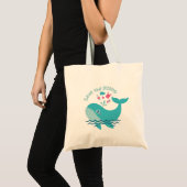Red de oceanen voor de walvis tote bag (Voorkant (product))