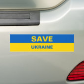 Red de Oekraïense vlag Bumpersticker (Op auto)