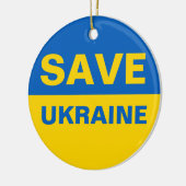 Red de Oekraïense vlag Keramisch Ornament (Links)