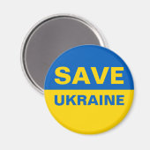 Red de Oekraïense vlag Magneet (Voorkant / Achterkant)