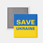 Red de Oekraïense vlag Magnet (Voorkant / Achterkant)
