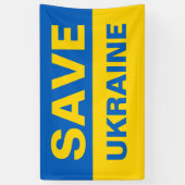 Red de Oekraïense vlag Spandoek (Verticaal)