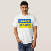 Red de Oekraïense vlag T-shirt (Voorkant volledig)
