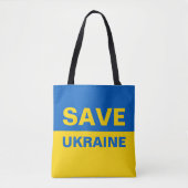 Red de Oekraïense vlag Tote Bag (Voorkant)