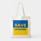Red de Oekraïense vlag Tote Bag (Achterkant)