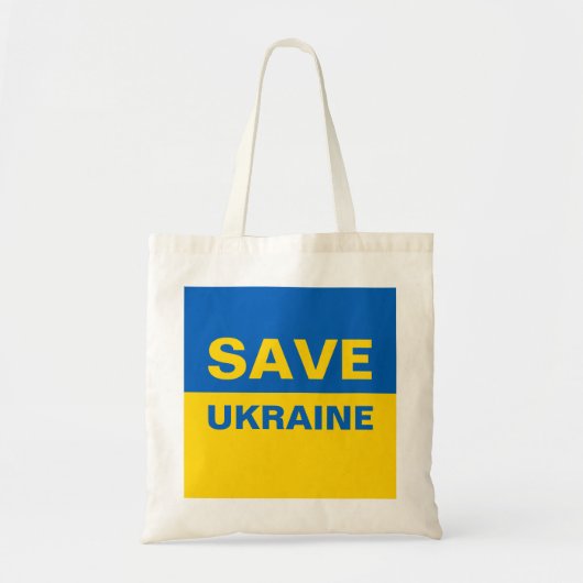 Red de Oekraïense vlag Tote Bag (Voorkant)