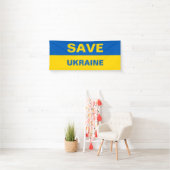 Red de Oekraïense vlaggenbanner Spandoek (Insitu)