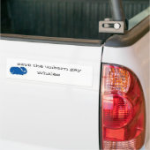 Red de ongeboren homoseksuele walvissen... bumpersticker (Op Truck)