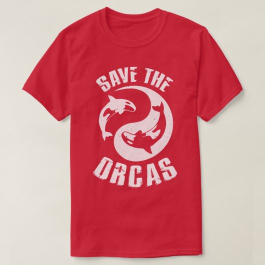 Red de Orcas Orca killerwalvis Zee Panda Dive de T-shirt (Design voorkant)