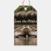 Red de otters cadeaulabel (Voorkant)