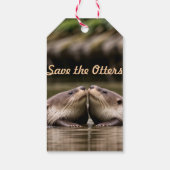 Red de otters cadeaulabel (Achterkant)
