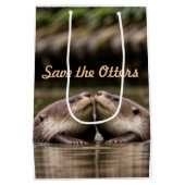 Red de otters medium cadeauzakje (Achterkant)