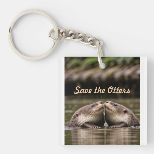 Red de otters sleutelhanger (voorkant)