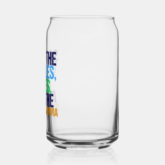 Red de Oxford Comma Funny Grammar Blikvorm Glas (Links)