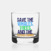 Red de Oxford Comma Funny Grammar Whisky Glas (Voorkant)